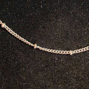 16"-18" Necklace Silver-Tone Vintage Jewelry